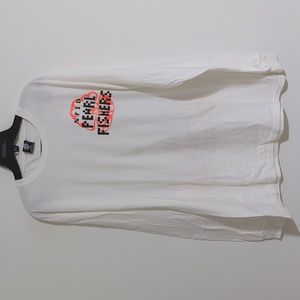 NFID "Your heart is the size of an ocean" long sleeve shirt size Large white in